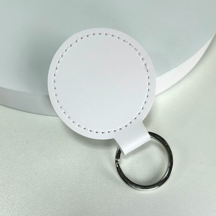 Premium Leather Round Keychain Kalsten