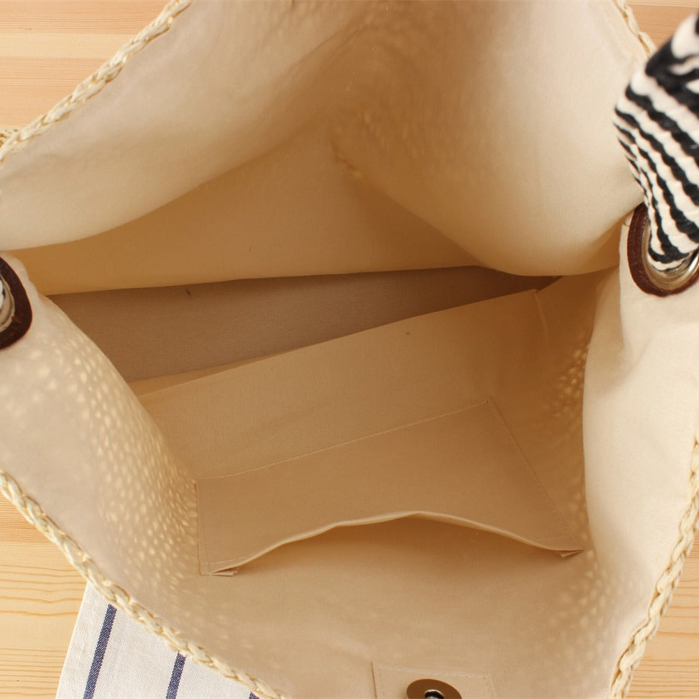 Boho-Style Shopper Bag Made of Natural Weave Kalsten