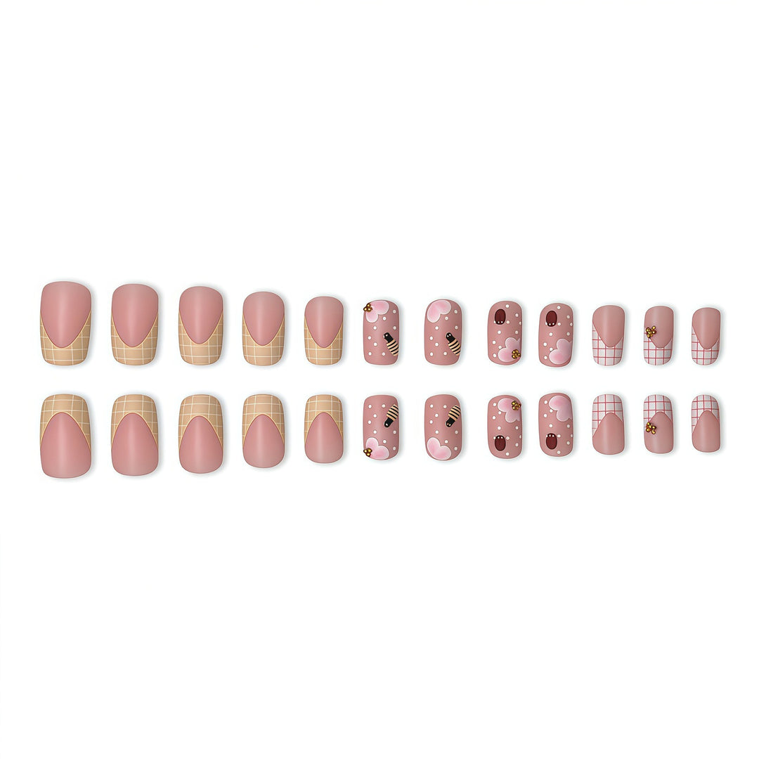 Decorative Floral Nail Extensions Kalsten