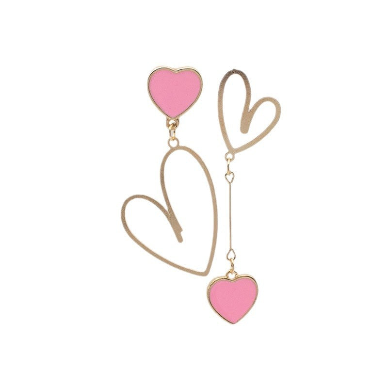 Heart-Shaped Dangle Earrings Kalsten
