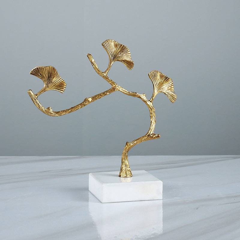 Artistic Decorative Ginkgo Leaf Sculpture