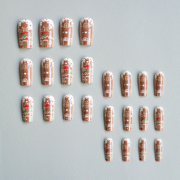 Festive Gingerbread Nail Art Kit