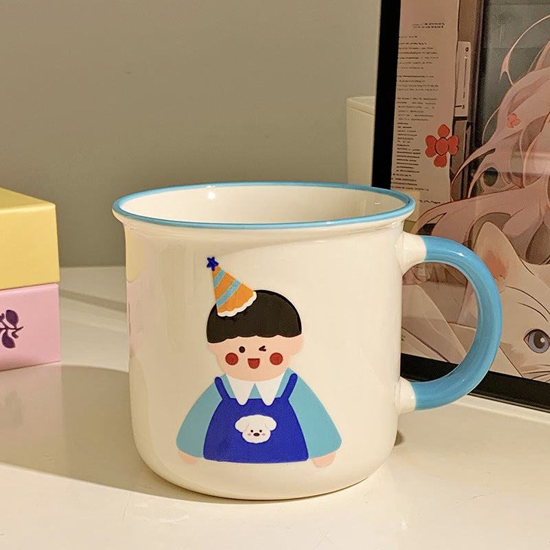 Ceramic mug with playful illustration design Kalsten