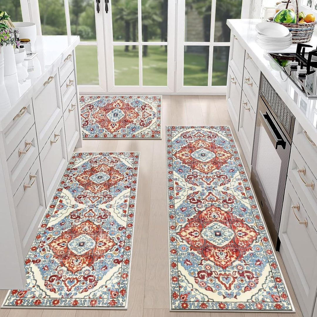 Luxurious Vintage-Inspired Kitchen Runner Mat Kalsten