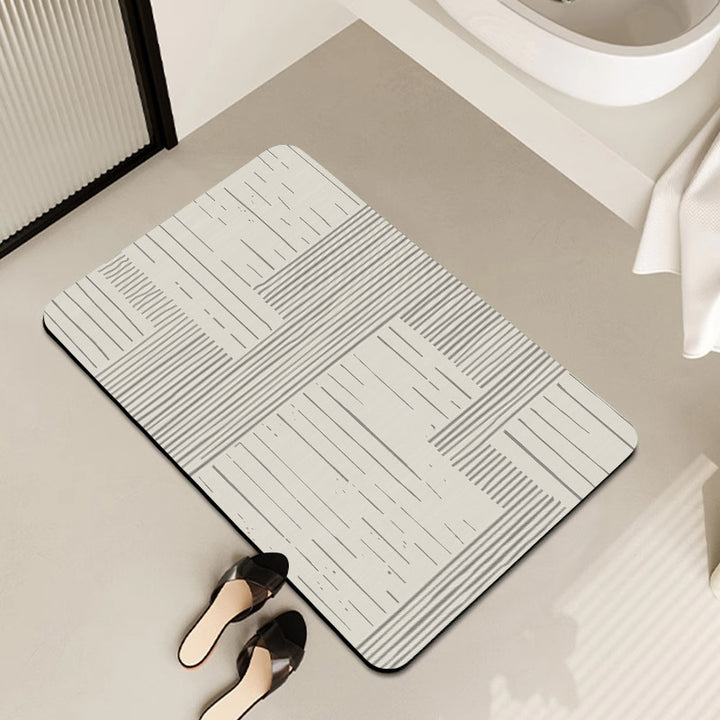 Geometric Patterned Bath Mat