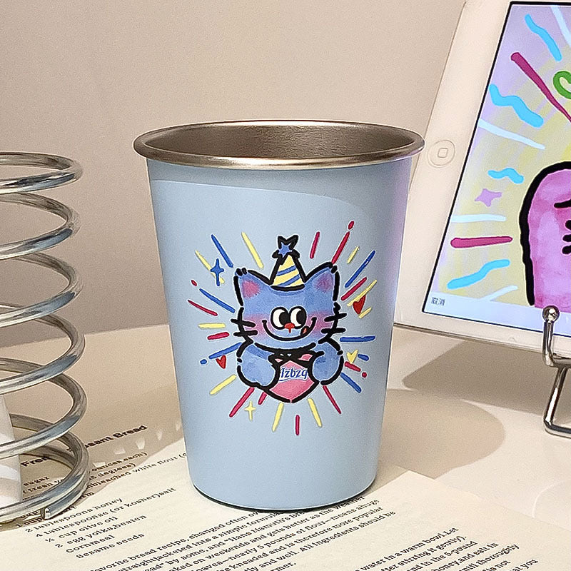 Drink cup with cheerful cat design Kalsten