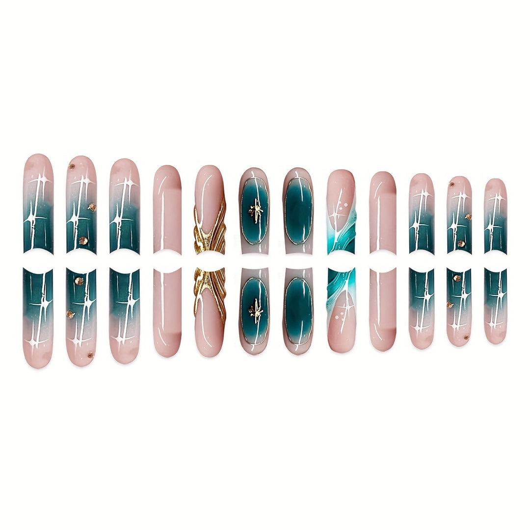 Floral Art Acrylic Nail Set Kalsten