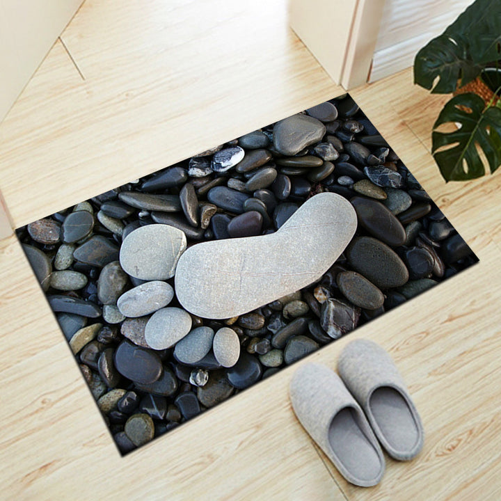Stone-Inspired Decorative Floor Mat Kalsten