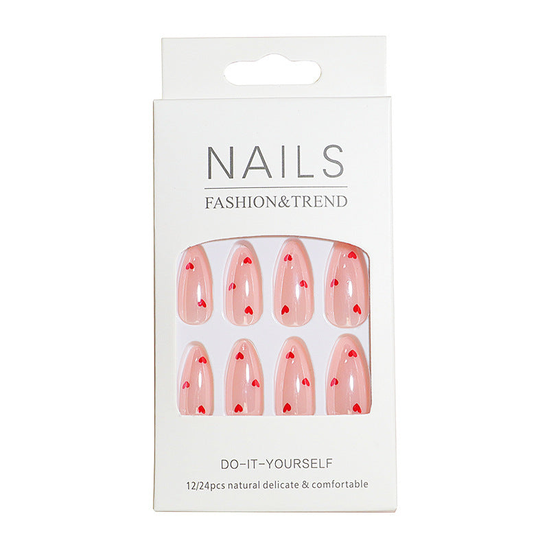 Heart-Design Press-On Nails Kalsten