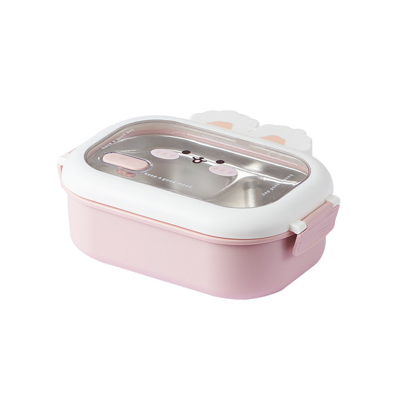 Cute Animal-Themed Multi-Compartment Lunch Container