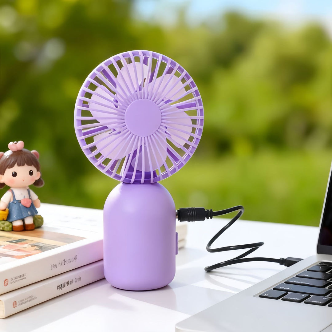 Ladies portable USB hand fan with flexible design Kalsten
