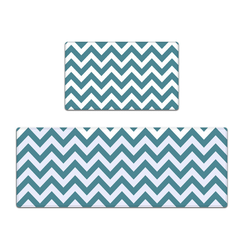 Modern Chevron Pattern Kitchen Mat Set Kalsten