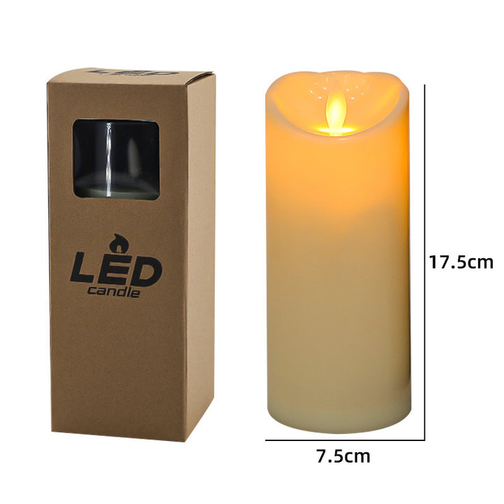 Realistic Flameless Led Wax Pillar Candle