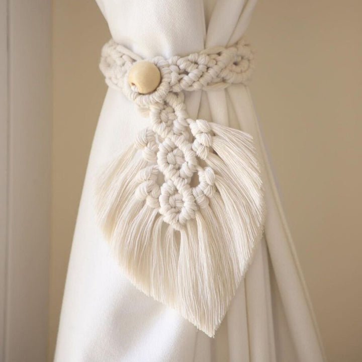 Macrame Curtain Tieback Holder Kalsten