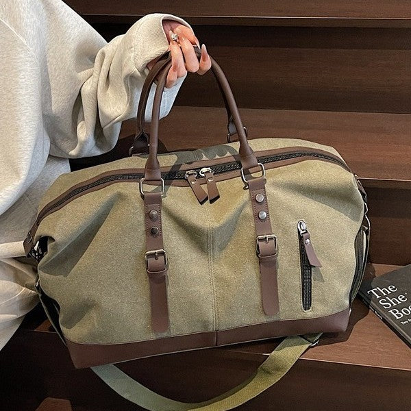 Durable Canvas Weekender Duffel Bag