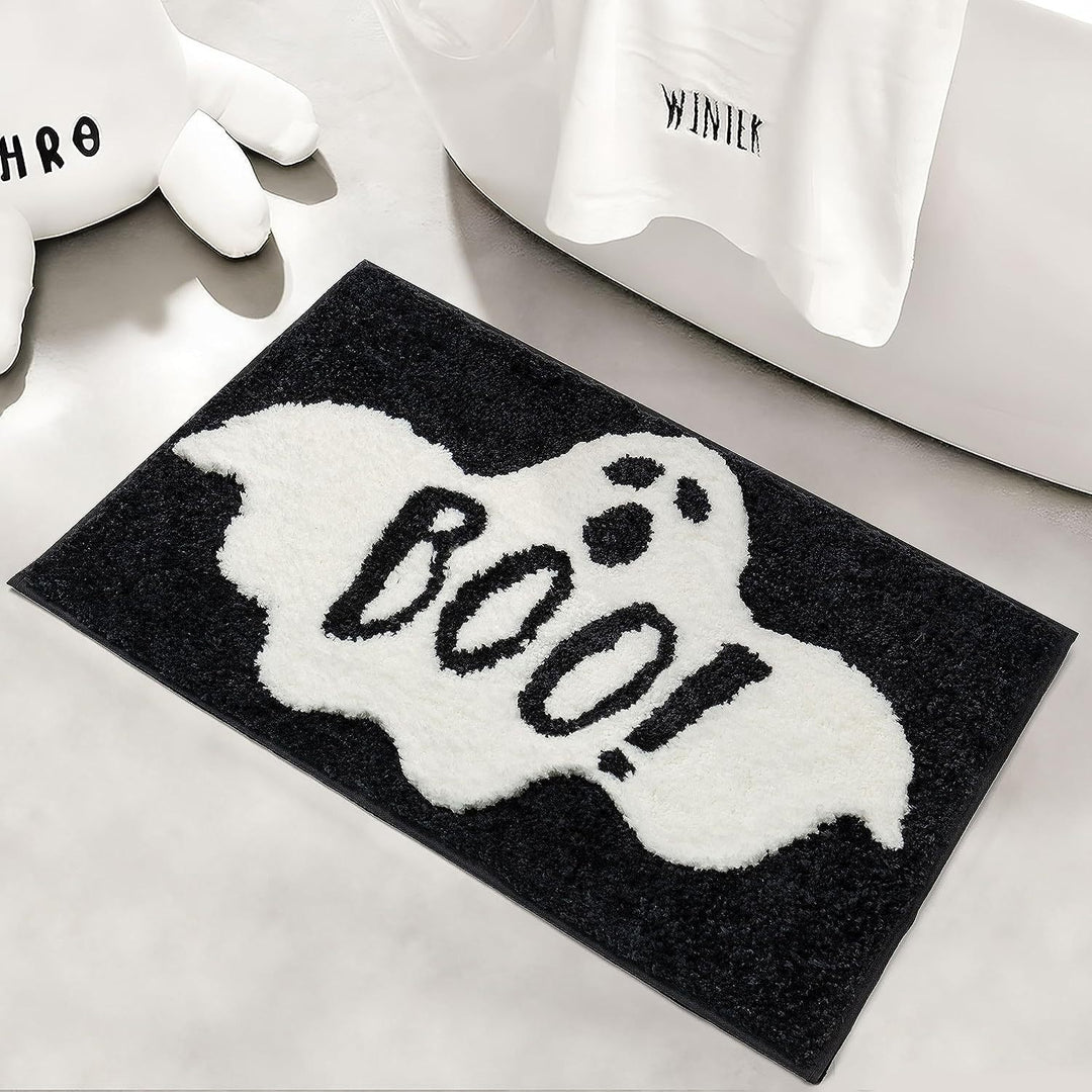 Ghost-Themed Plush Bath Mat Kalsten