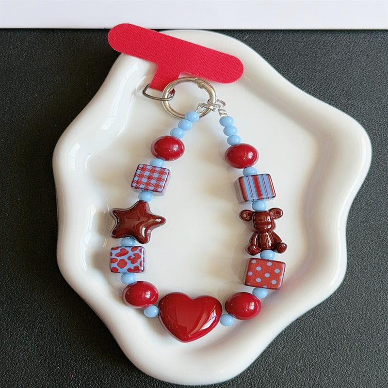 Colorful Beaded Keychain Holder Kalsten 1790134999