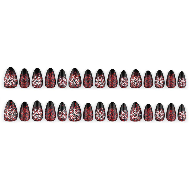 Artificial nails with snowflake design Kalsten