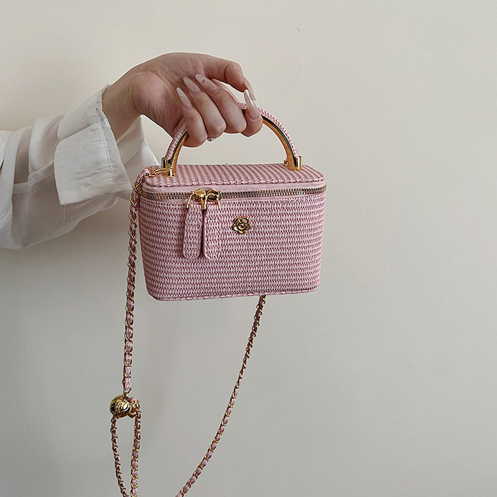 Elegant Structured Handwoven Box Bag