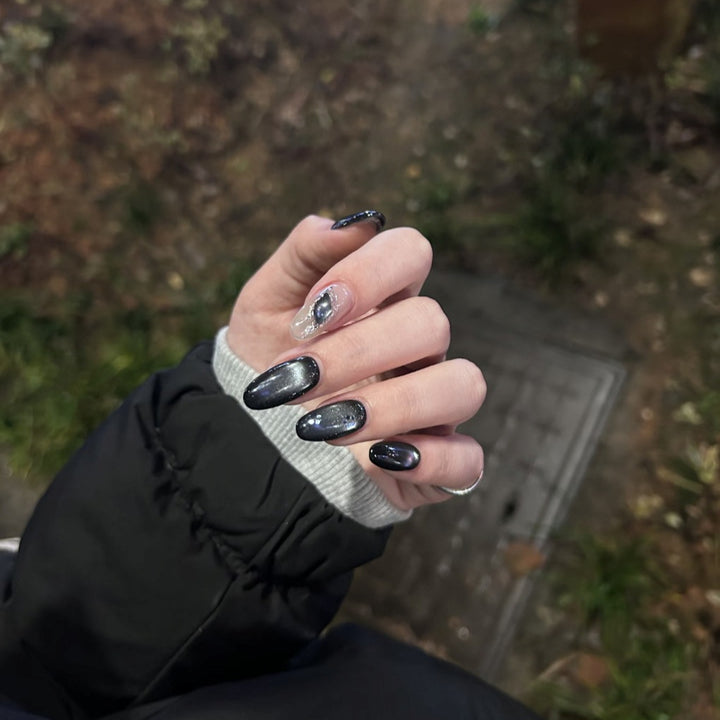 Galaxy Inspired Press-On Nail Art