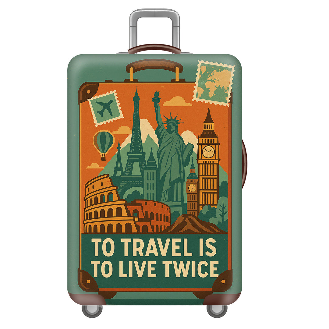 Unisex hard-shell suitcase with impressive Colosseum motif Kalsten