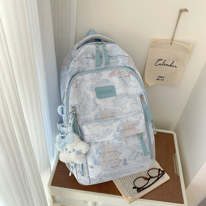 Stylish Illustrated Backpack Kalsten