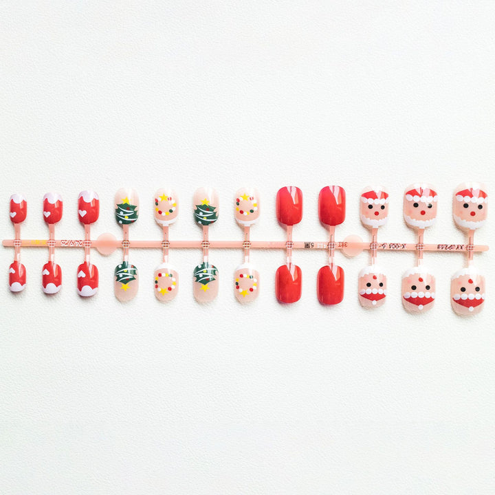 Festive Holiday-Themed Nail Art Set