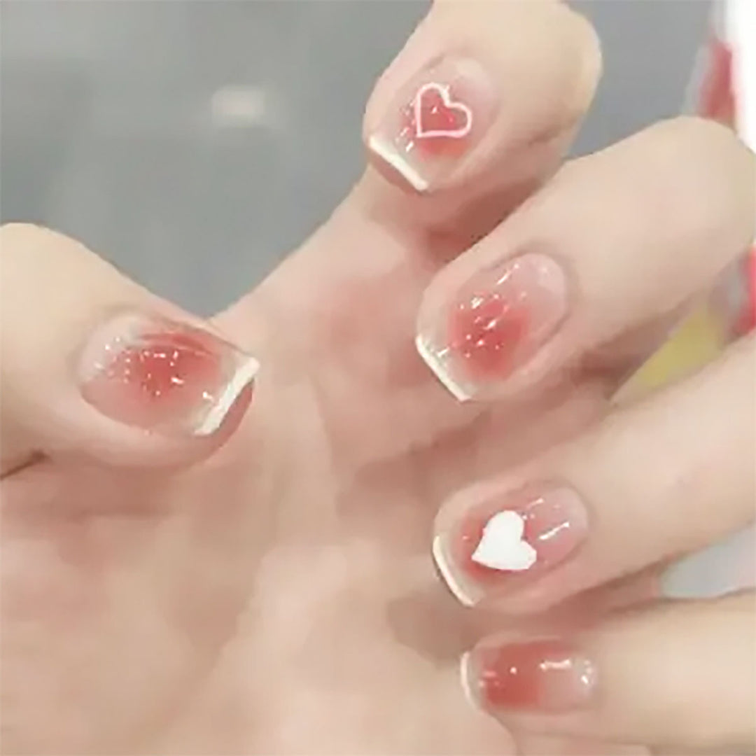 Decorative Heart Nail Art
