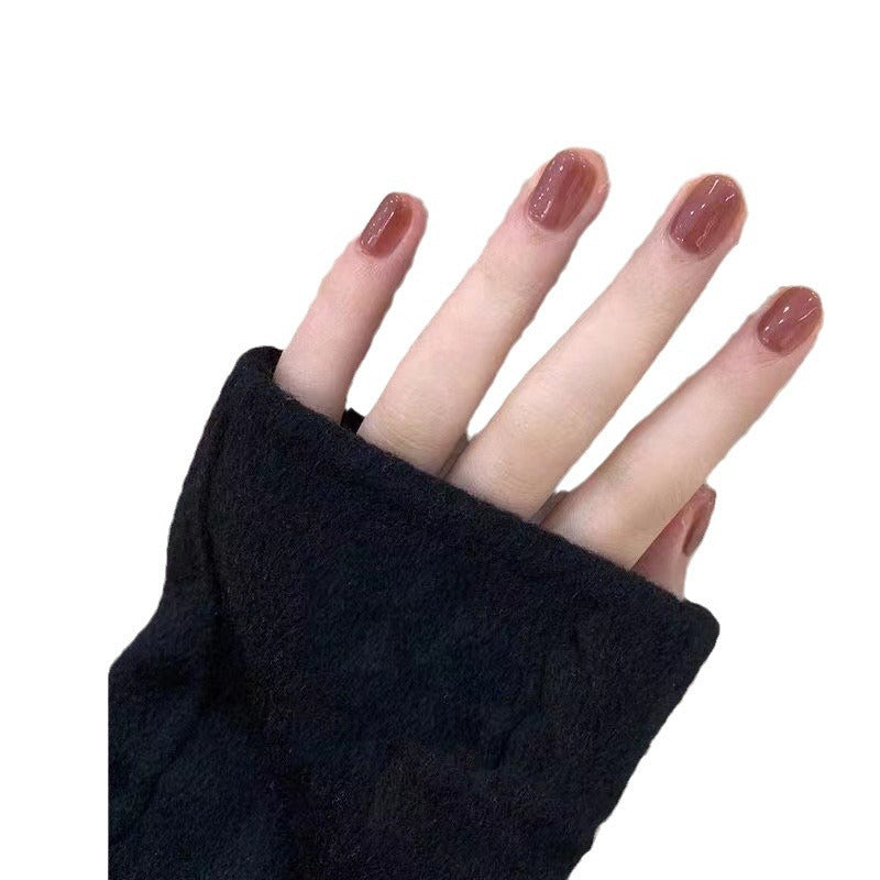 Natural Glossy Nail Enhancements