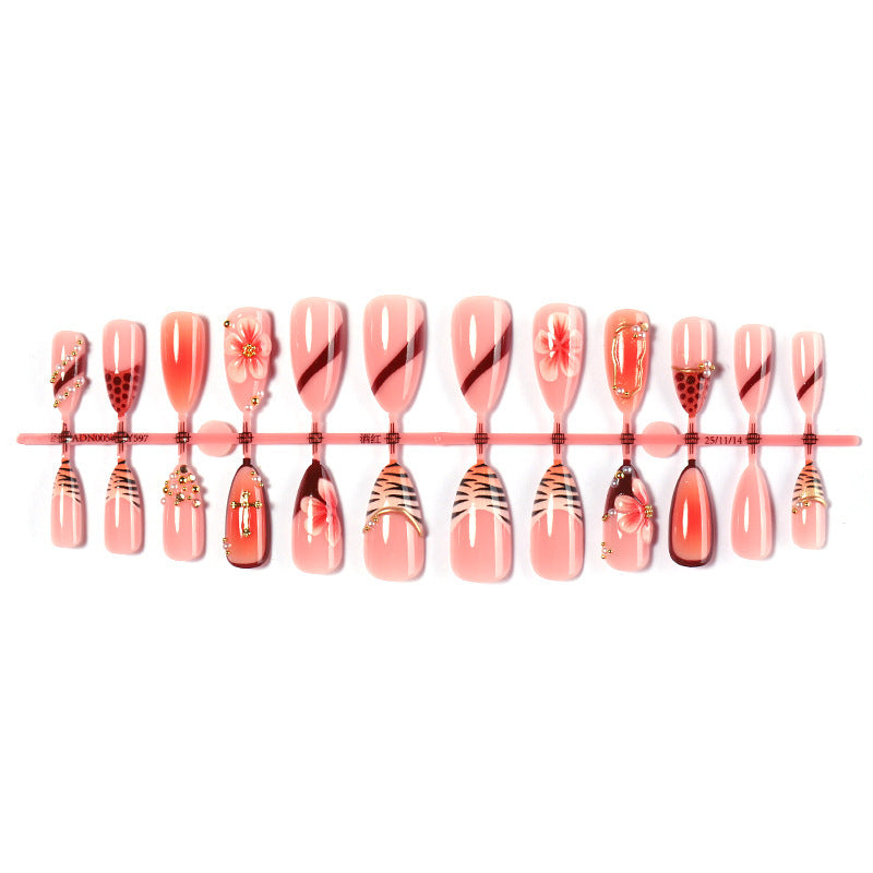 Creative nail art set with floral and elegant designs Kalsten