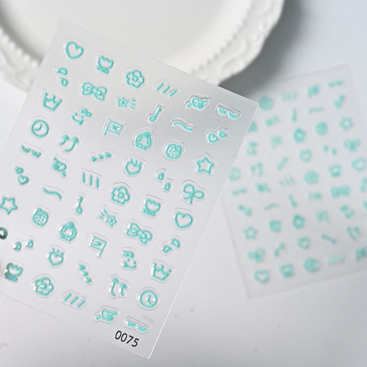 Decorative Nail Art Sticker Sheet