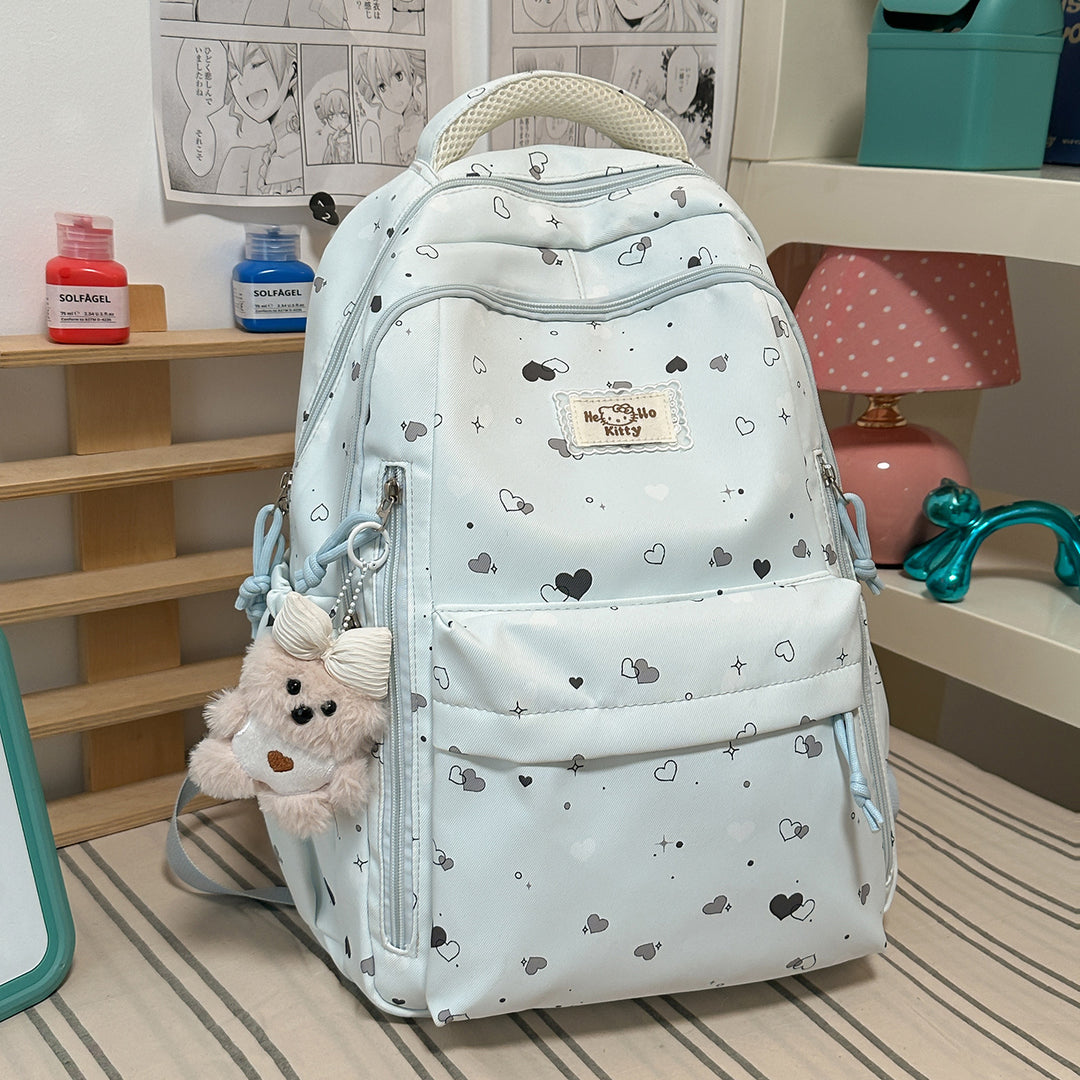 Cute Heart-Patterned Backpack Kalsten