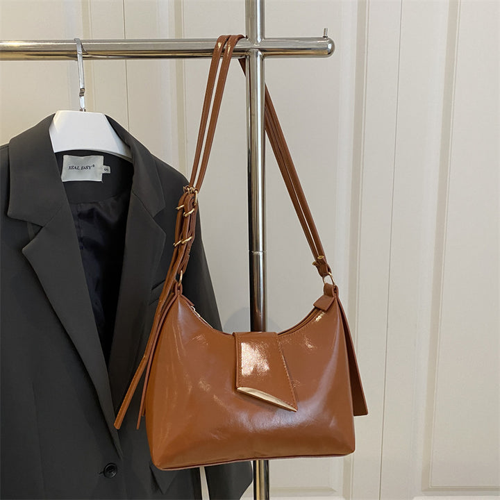 Luxurious Patent Leather Shoulder Bag Kalsten
