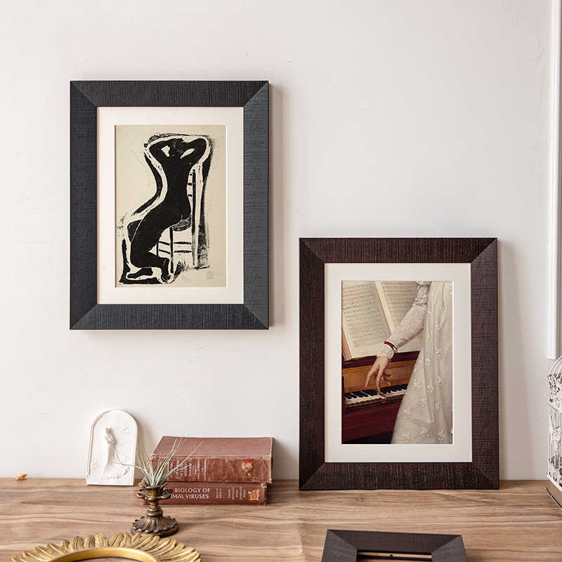 Artistic Coffee-Themed Picture Frame