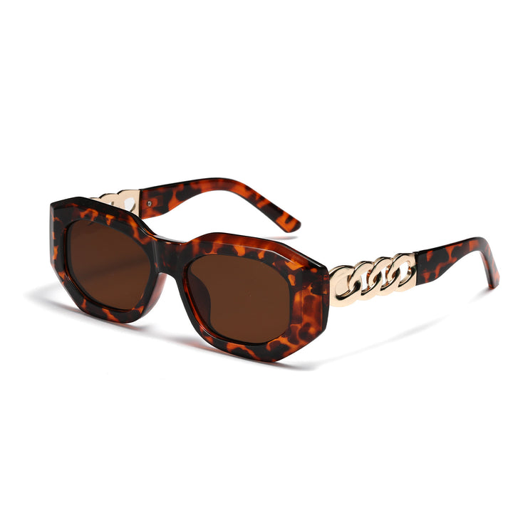 Ladies fashionable sunglasses with luxurious chain frame Kalsten