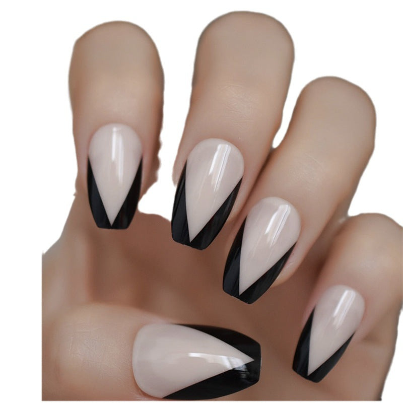 Geometric Patterned Press-On Nail Set  1791803987
