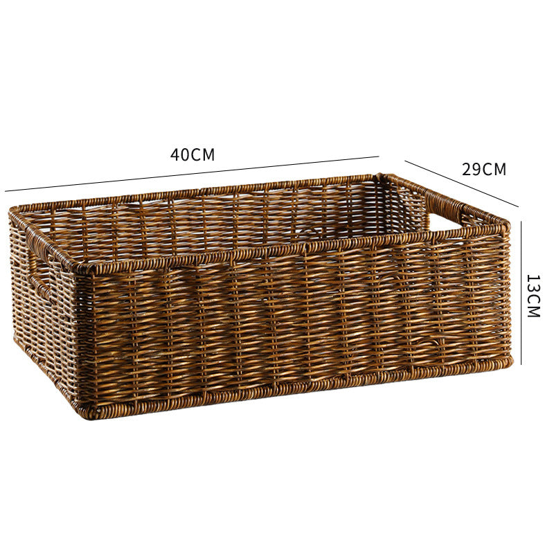 Rectangular Handwoven Storage Organizer Kalsten