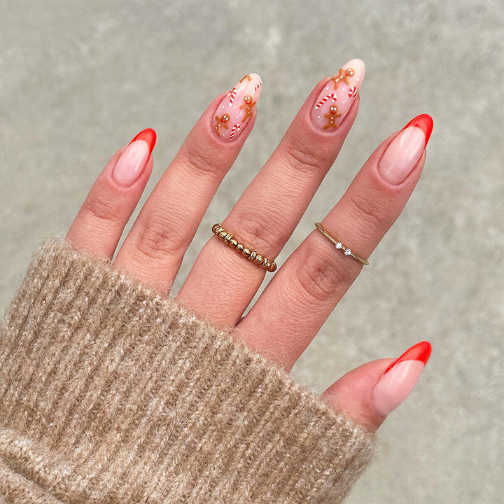 Artful stiletto nails with heart-shaped accents Kalsten