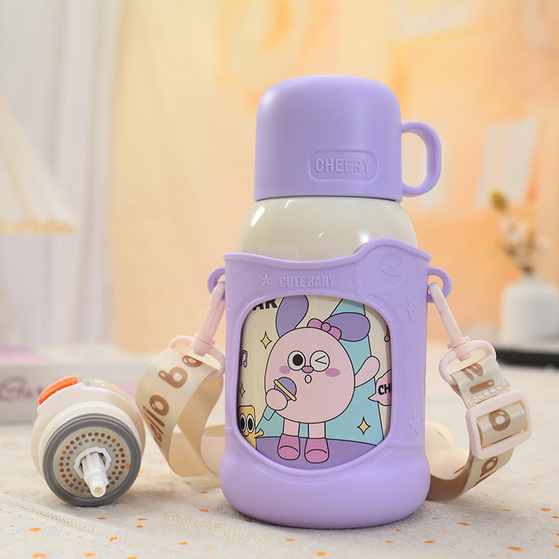 Insulated children's drinking bottle with detachable carrying system Kalsten