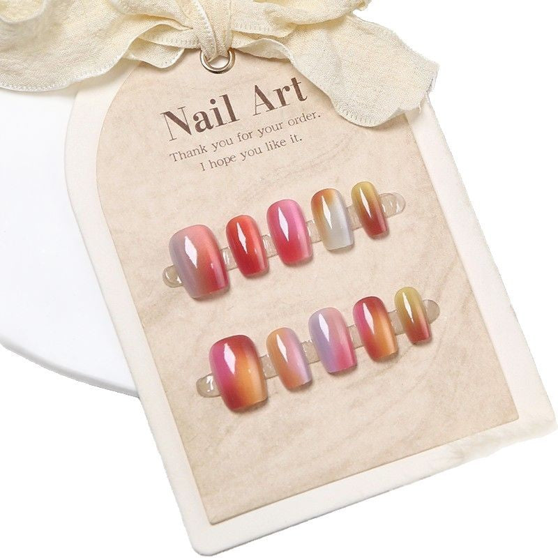 Ombre Gradient Press-On Nail Art Set Kalsten
