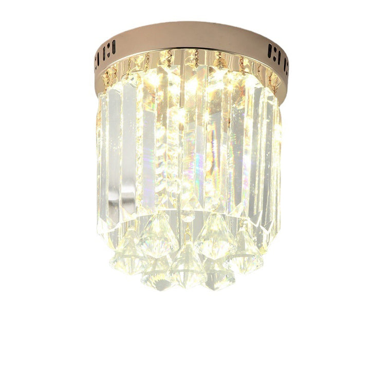 Crystal Cylinder Ceiling Light