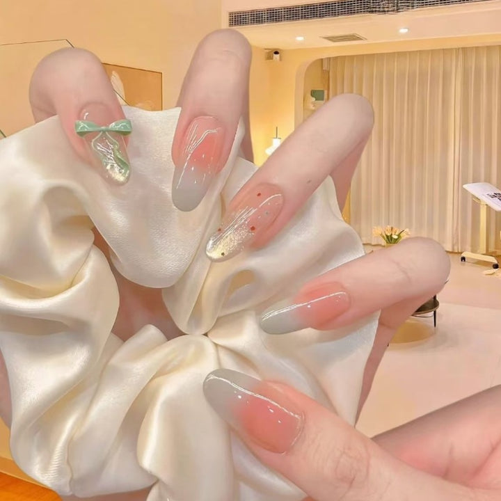Decorative Gradient Press-On Nails