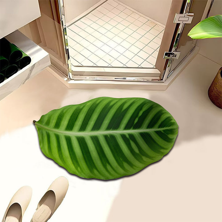Leaf-Shaped Bathroom Mat