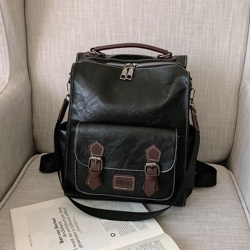 Multi-Functional Leather Backpack Kalsten