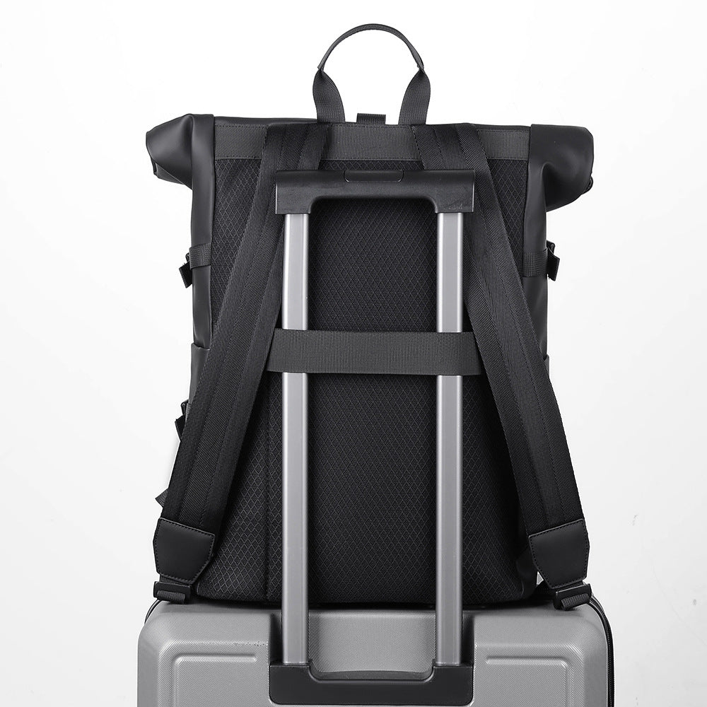 Stylish rolltop backpack with versatile organization compartments Kalsten