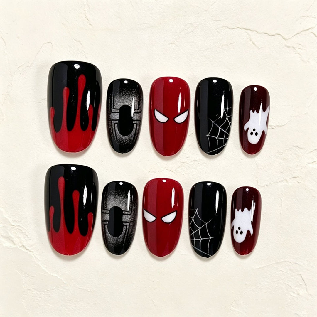 Halloween Themed Press-On Nail Art Set Kalsten
