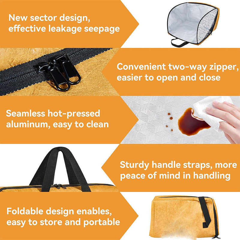 Insulated Food Transport Tote Bag