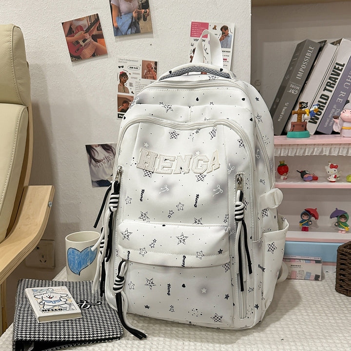 Stylish Multi-Functional Backpack with Decorative Accents Kalsten