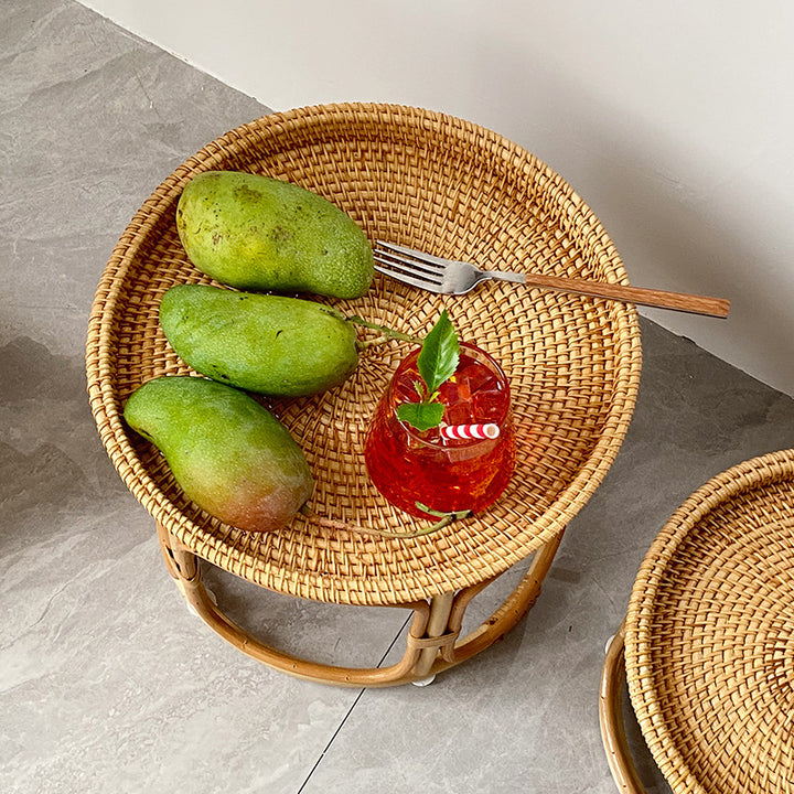 Beef Side Table made of Natural Materials Kalsten