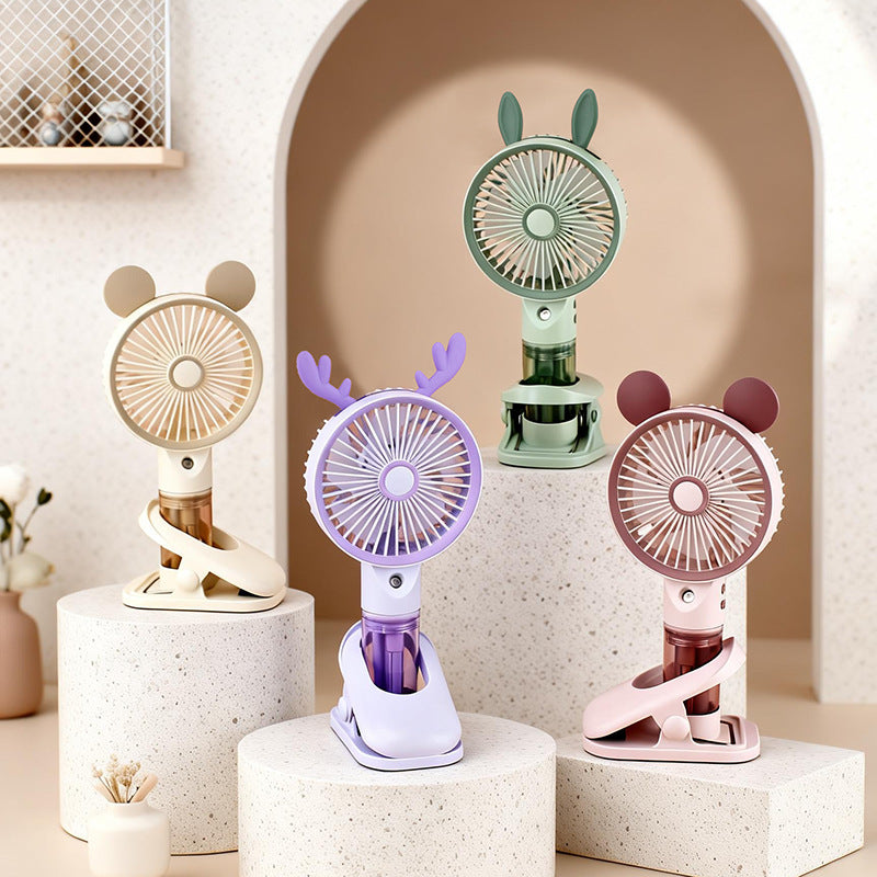 Women Portable Mini Fan with Spray Function Kalsten